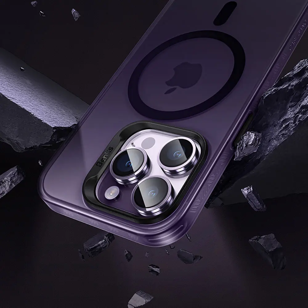 iPhone 14 Pro Max MagSafe Uyumlu Şeffaf Kılıf - Benks Lucid Armor
