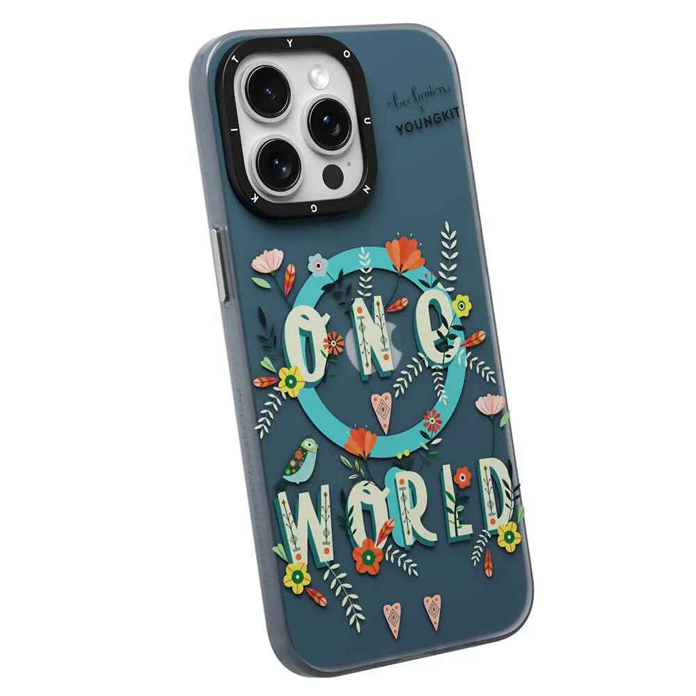 iPhone 14 Pro Max MagSafe Uyumlu Kılıf - Youngkit Colorful Life Bee Brown