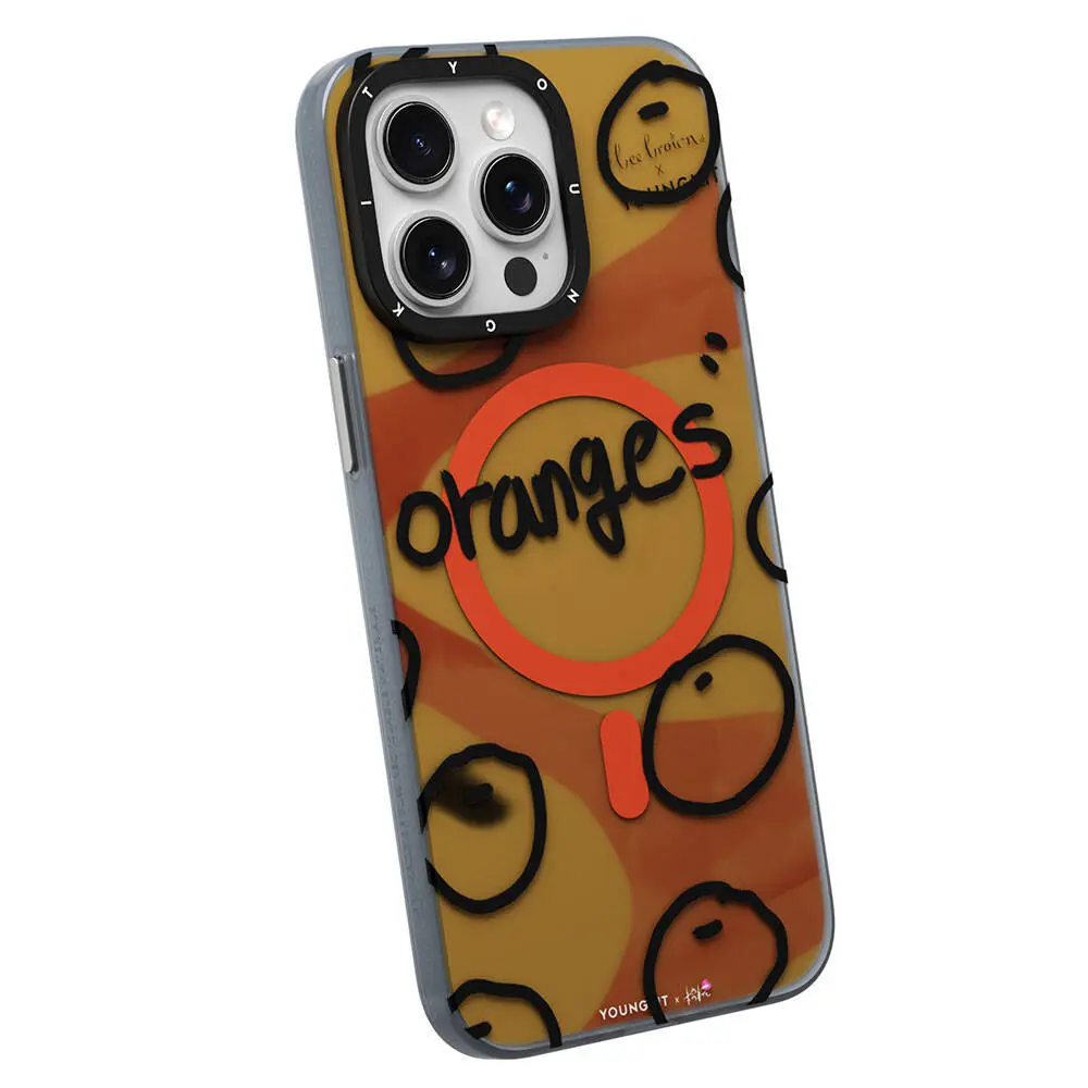 iPhone 14 Pro Max MagSafe Uyumlu Kılıf - Youngkit Funny Bee Brown