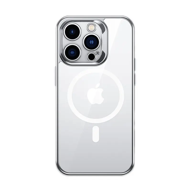 iPhone 14 Pro Max MagSafe Uyumlu Cam Arka Yüzeyli Kılıf - Benks Electroplated