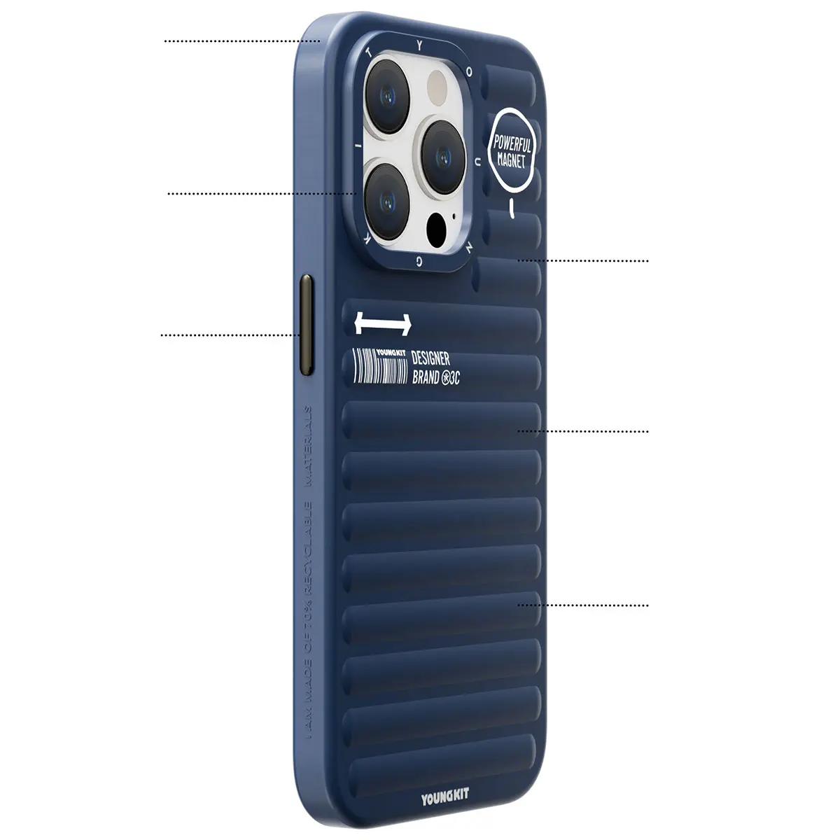 iPhone 14 Pro Max Mat Renkli Kılıf - YoungKit Original Serisi