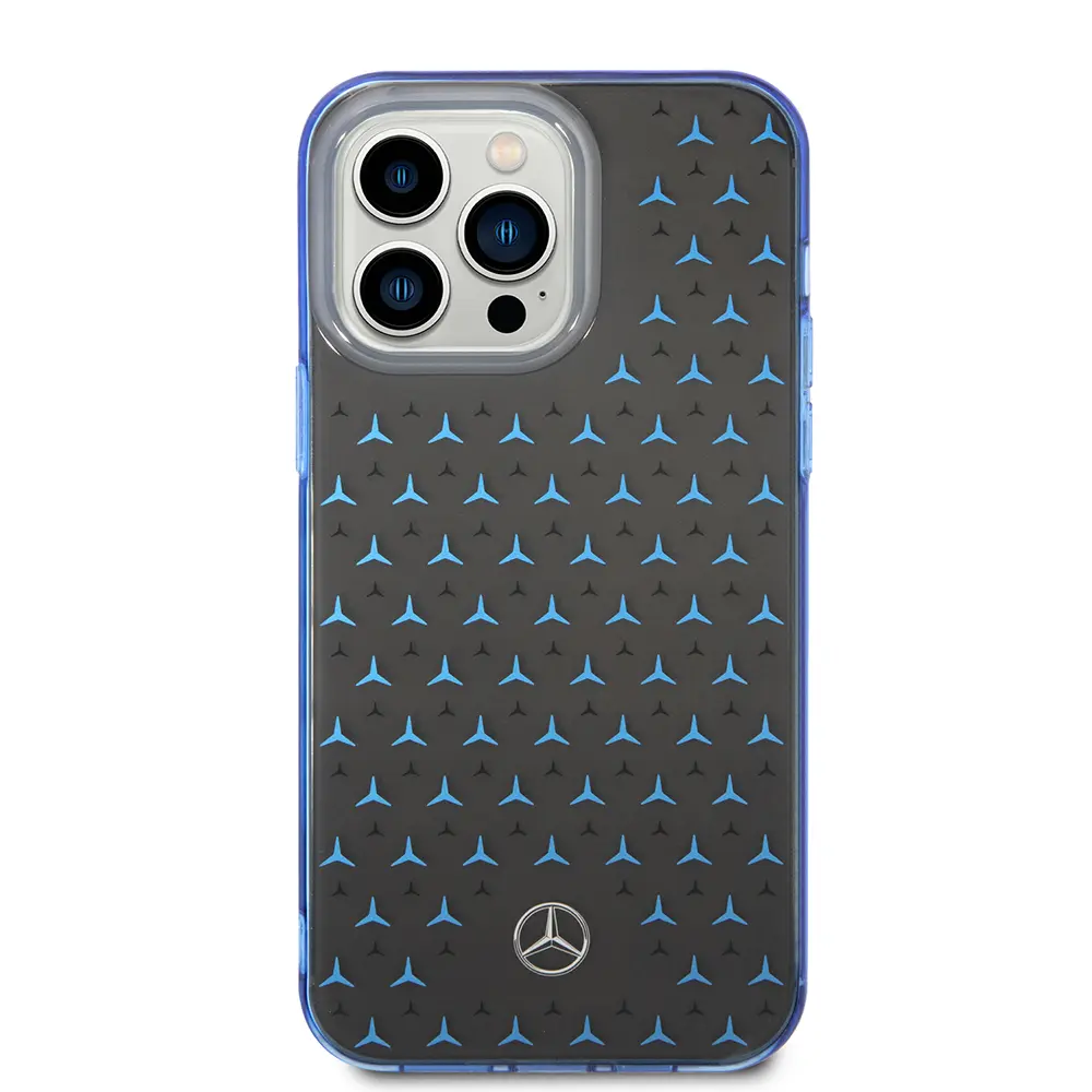 iPhone 14 Pro Max Çift Katmanlı Yıldız Desenli Kılıf - Mercedes Benz