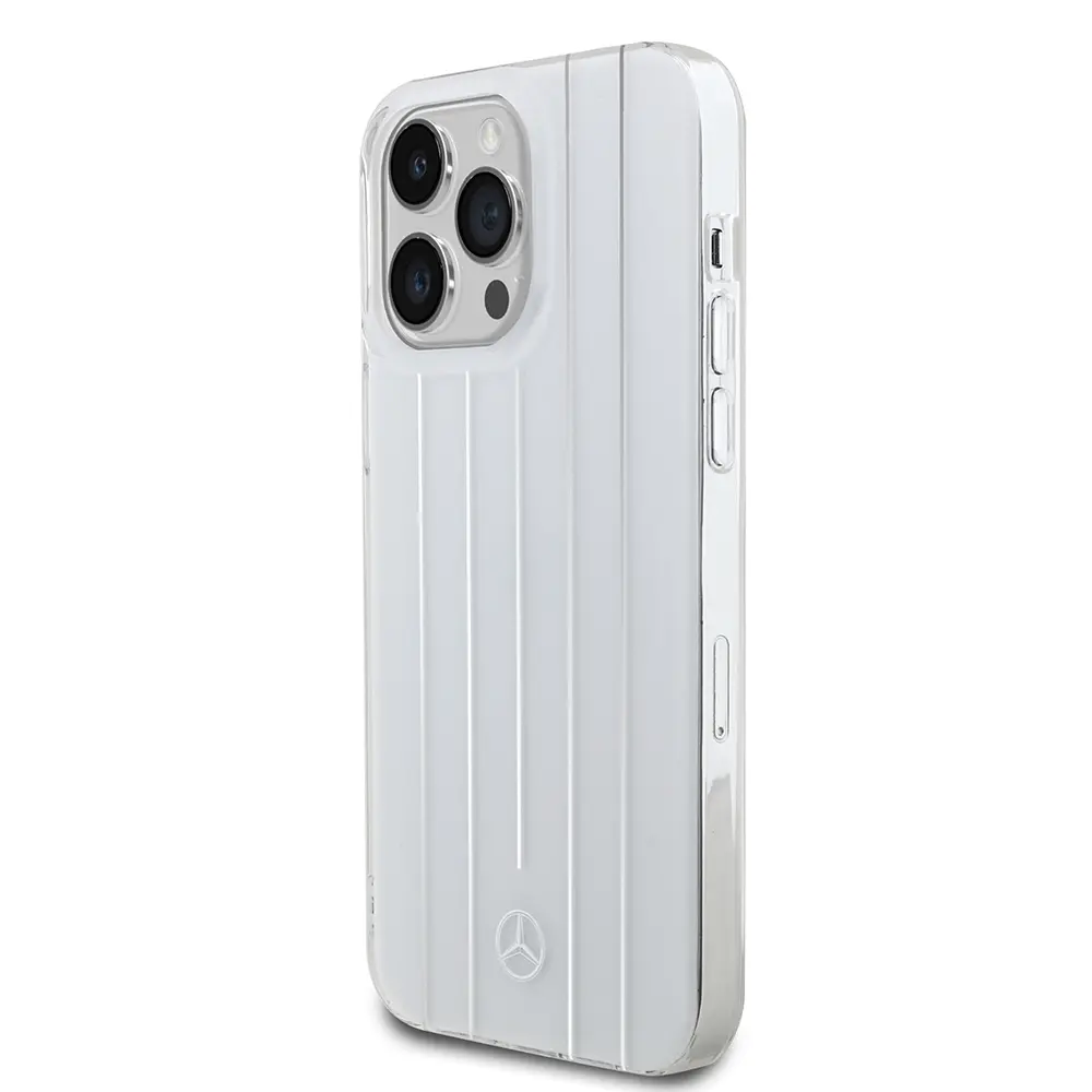 iPhone 14 Pro Max Sert PC Paralel Çizgi Desenli Kılıf - Mercedes Benz New Urban 3