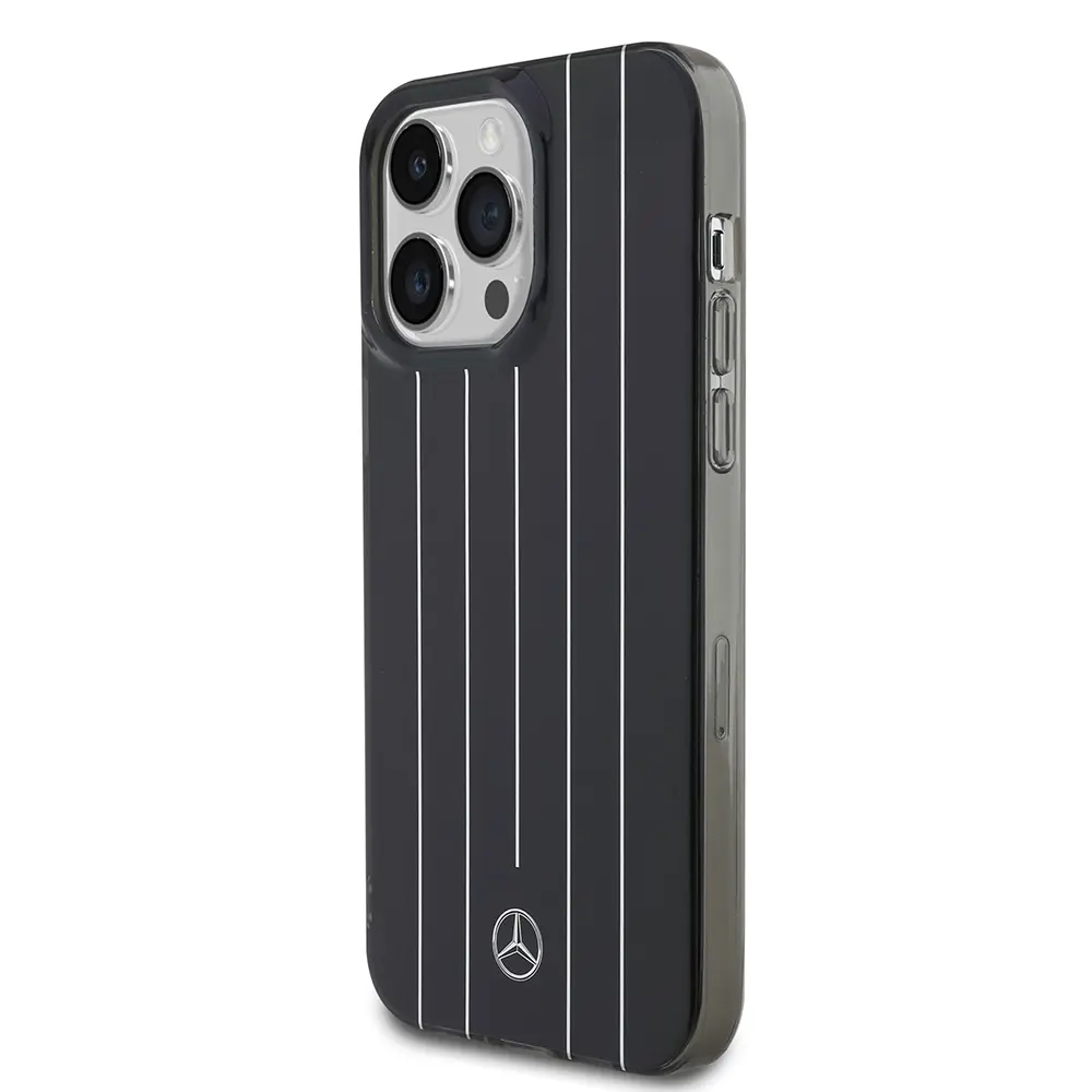 iPhone 14 Pro Max Sert PC Paralel Çizgi Desenli Kılıf - Mercedes Benz New Urban 3