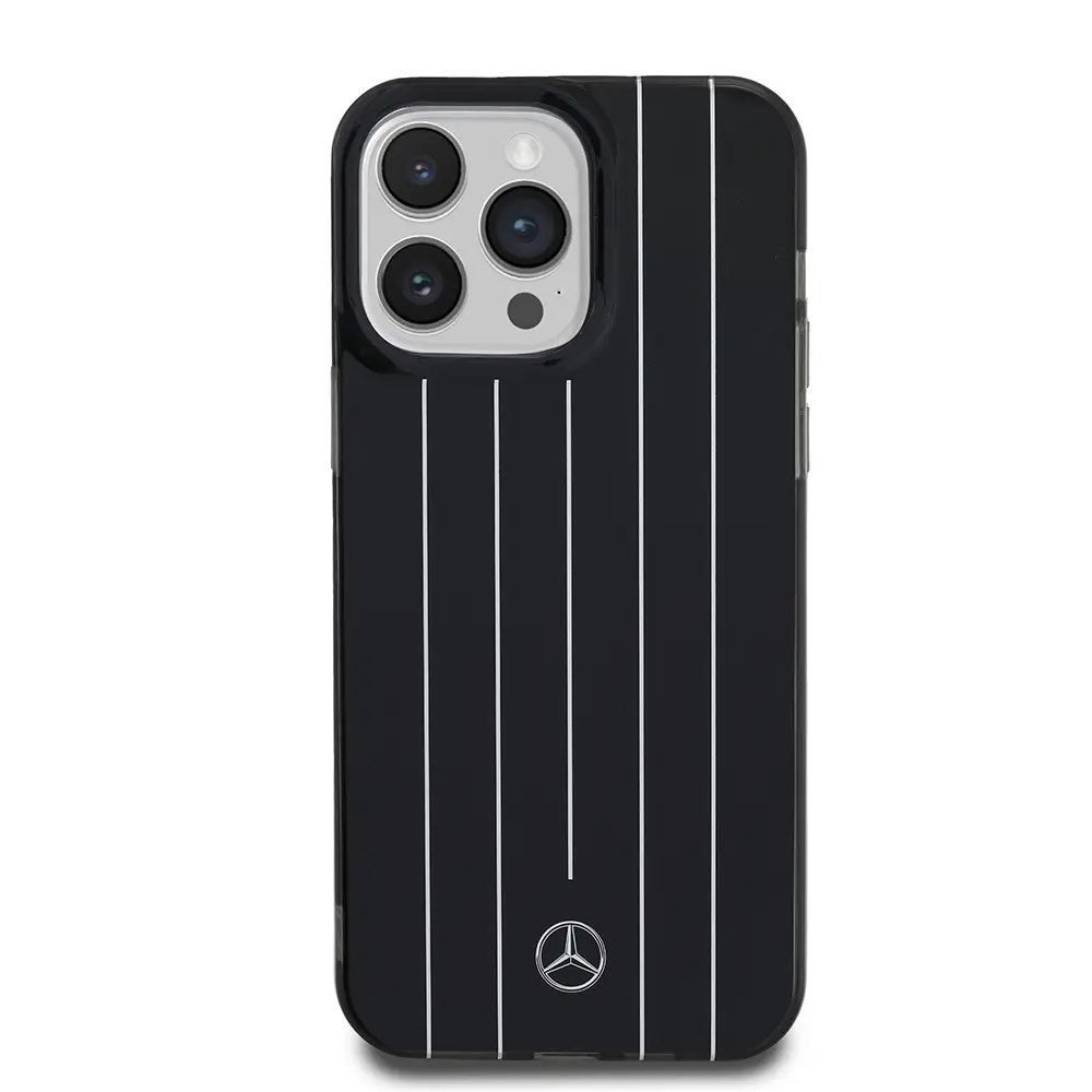 iPhone 14 Pro Max Sert PC Paralel Çizgi Desenli Kılıf - Mercedes Benz New Urban 3