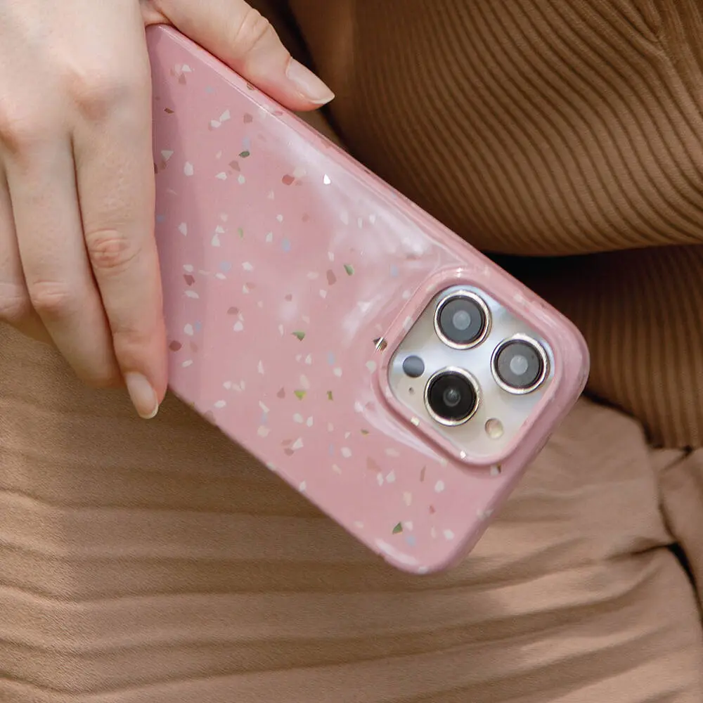 iPhone 14 Pro Max Mozaik Desenli Kılıf - Coehl Terrazzo