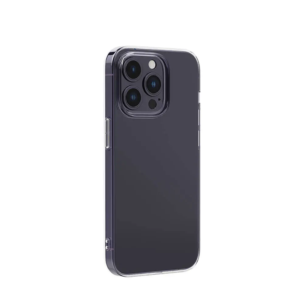 iPhone 14 Pro Max Şeffaf Silikon Kılıf, Airbagli Darbe Emici - Recci Clarity