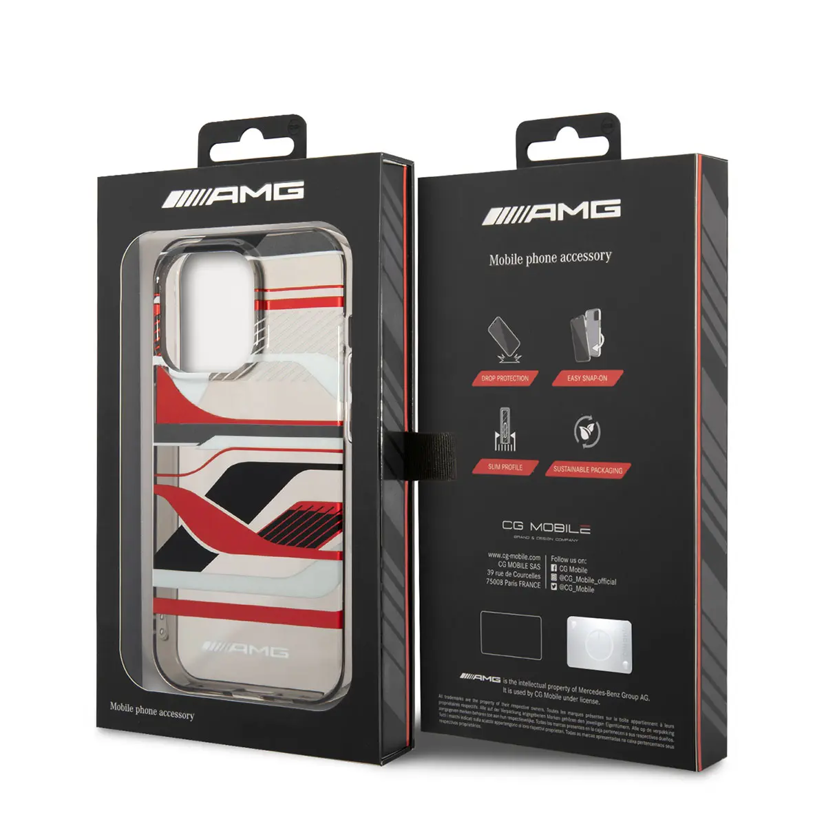 iPhone 14 Pro Max Şeffaf Grafik Desenli Kılıf - AMG