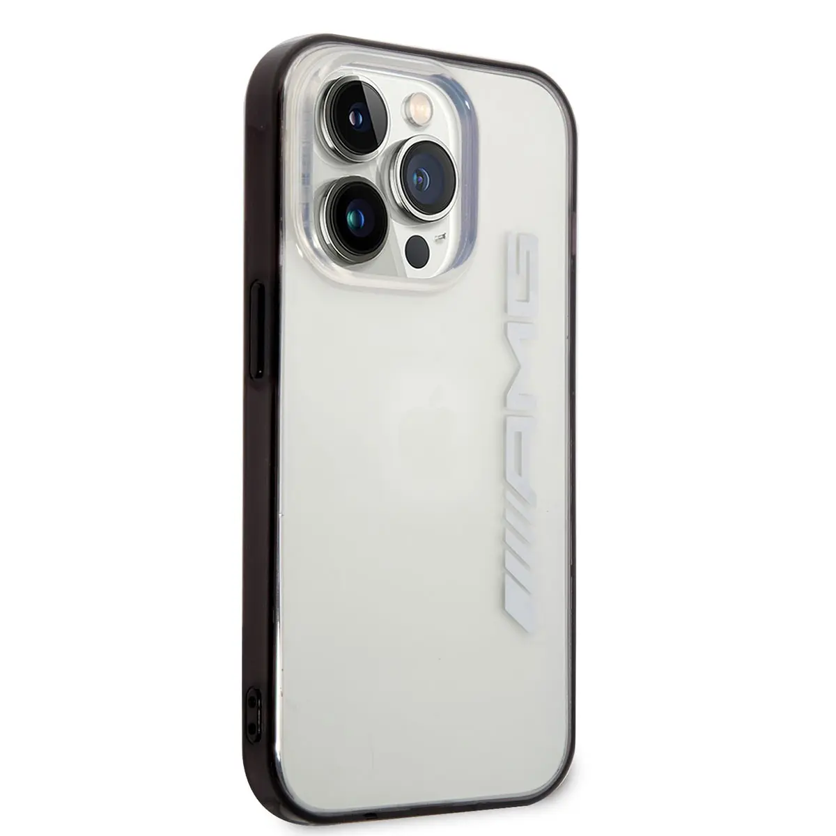 iPhone 14 Pro Max Şeffaf Siyah Çerçeveli Kılıf - AMG
