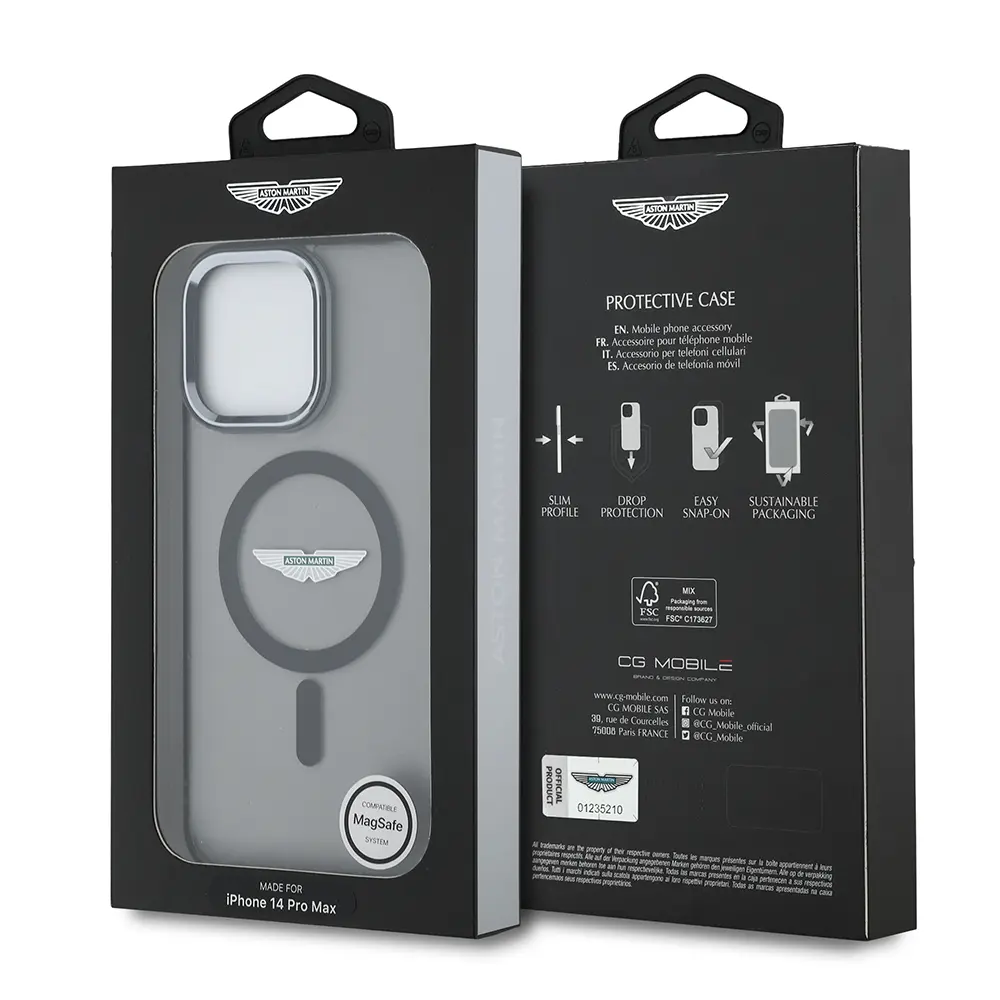iPhone 14 Pro Max MagSafe Uyumlu Kılıf - Aston Martin Lisanslı