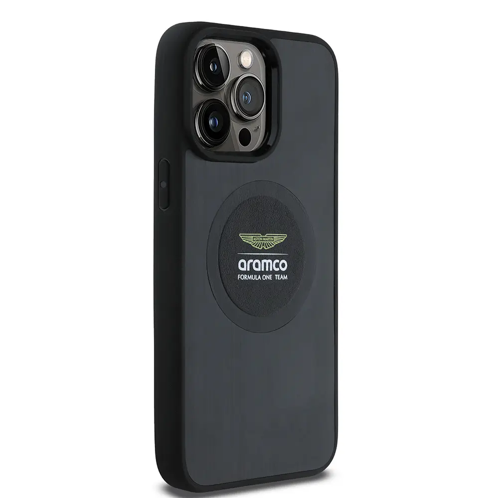 iPhone 14 Pro Max MagSafe Uyumlu Alüminyum Arka Yüzeyli Kılıf - Aston Martin Formula One Team