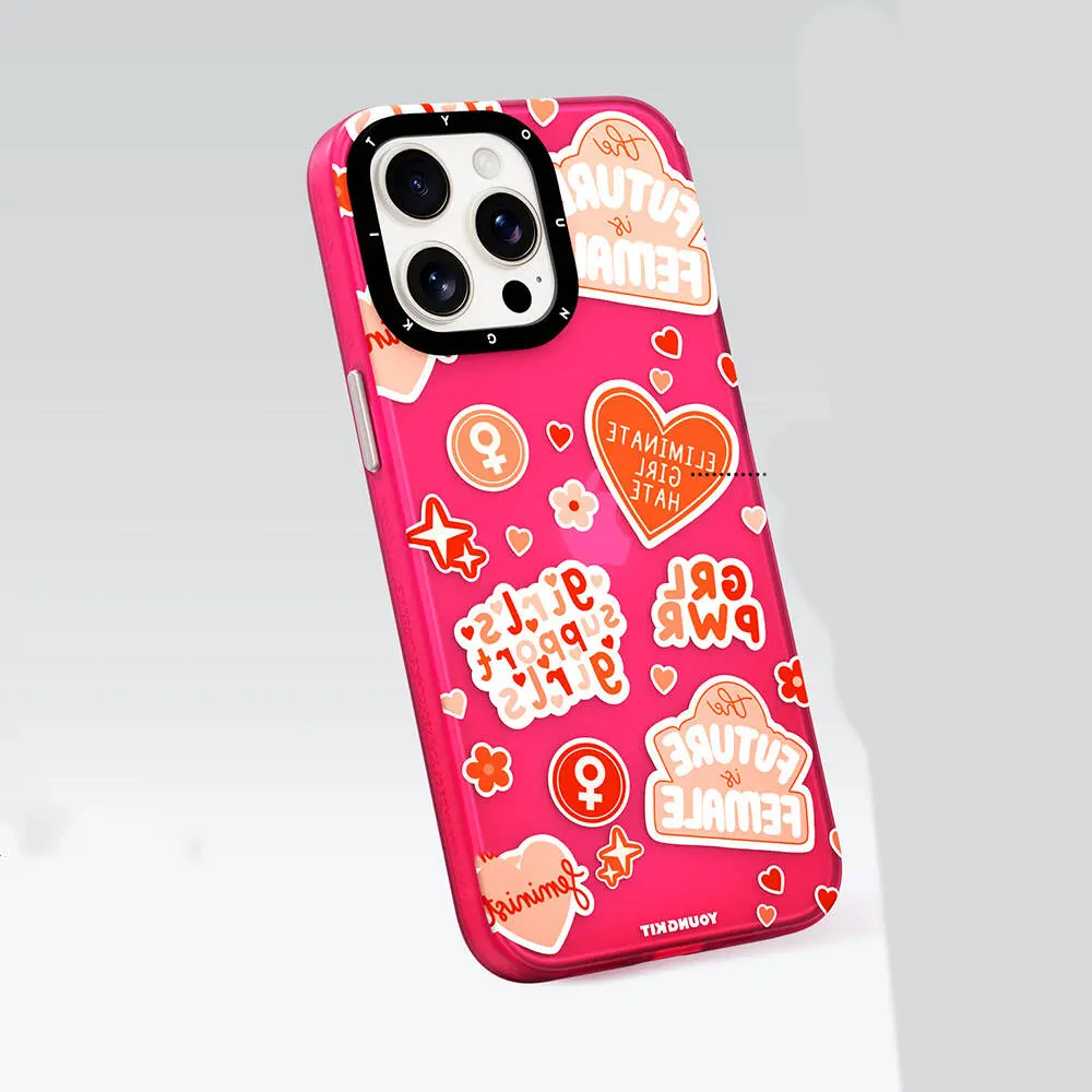 iPhone 14 Pro Max Tasarımlı Kılıf - Youngkit Sweet Language