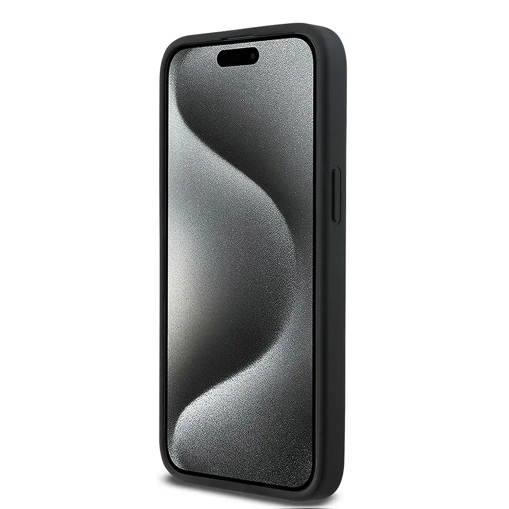 iPhone 14 Pro Max Kılıf, Karbon Fiber Tasarımlı PU Deri - BMW Lisanslı