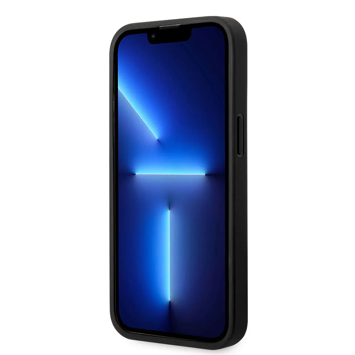 iPhone 14 Pro Max PU Deri Kılıf, Üç Renkli Çizgili - BMW