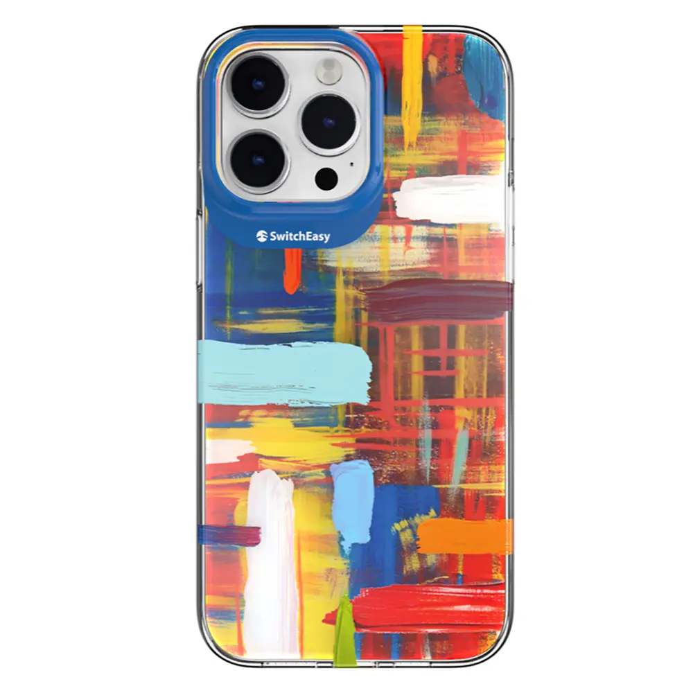 iPhone 14 Pro Max Çift IMD Baskılı Kılıf - Switcheasy Artist Impasto