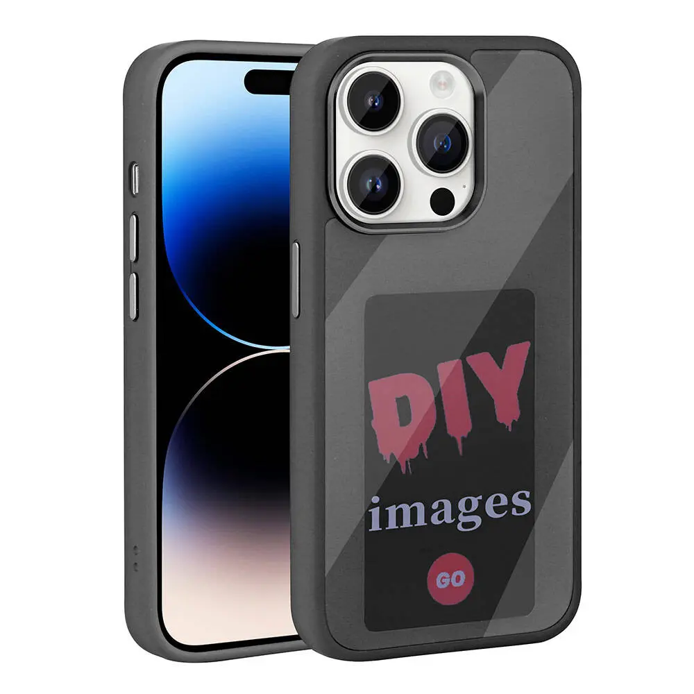 iPhone 14 Pro Max Ekranı Yansıtan Akıllı NFC Kılıf - Zore