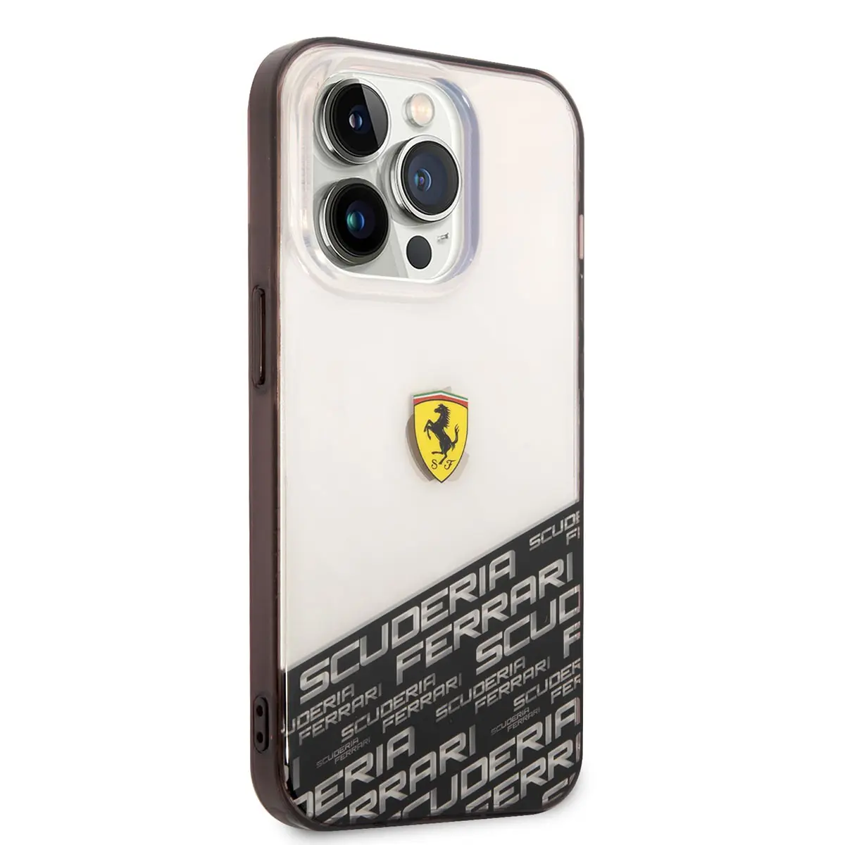 iPhone 14 Pro Max Şeffaf Kılıf, Alt Kısım Baskılı - Ferrari