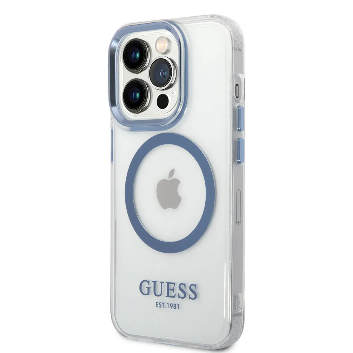 iPhone 14 Pro Max MagSafe Uyumlu Kılıf, Metal Kamera Çerçeveli - Guess