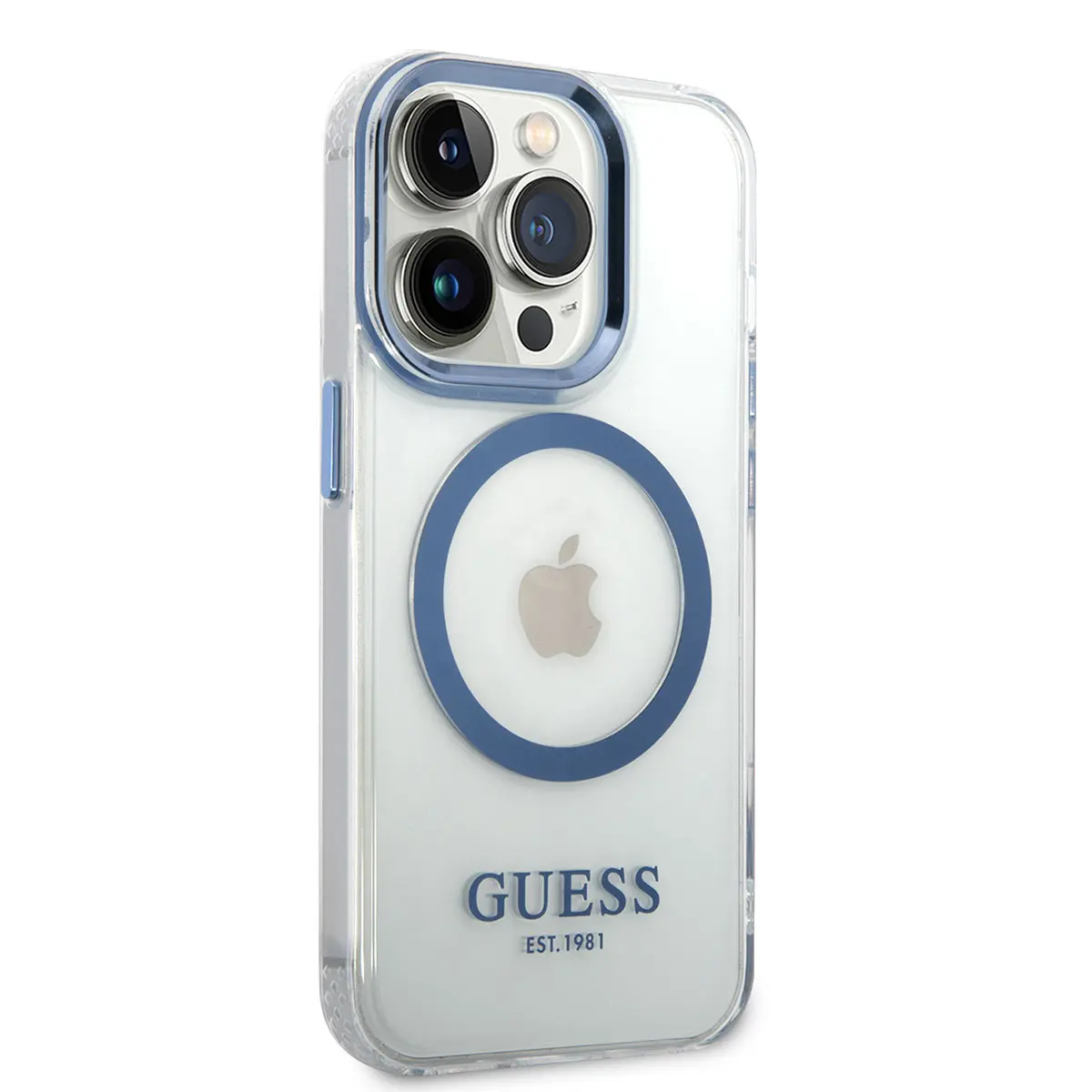 iPhone 14 Pro Max MagSafe Uyumlu Kılıf, Metal Kamera Çerçeveli - Guess
