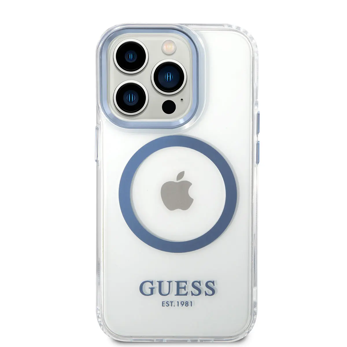 iPhone 14 Pro Max MagSafe Uyumlu Kılıf, Metal Kamera Çerçeveli - Guess