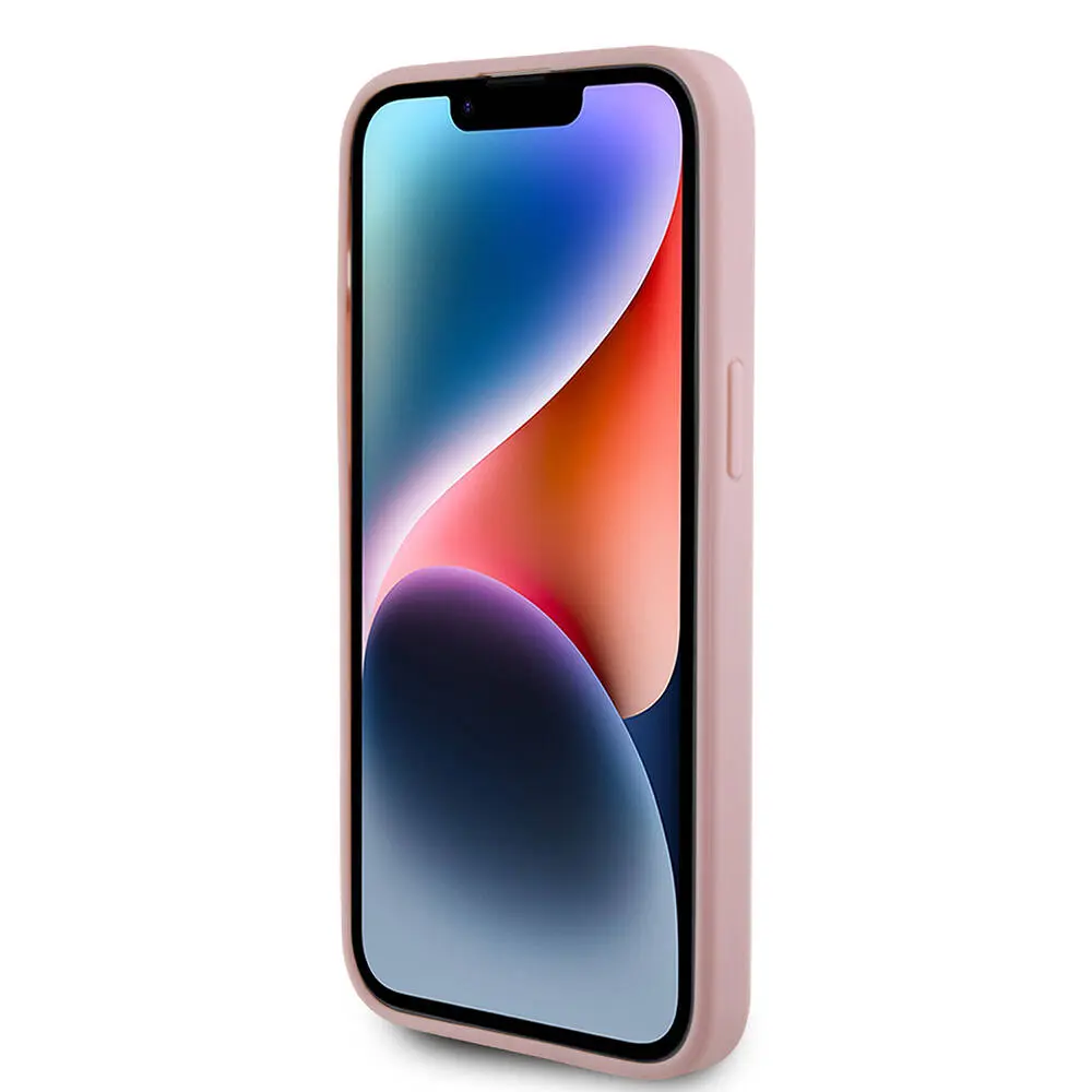 iPhone 14 Pro Max Kılıf, 4G Büyük Metal Logolu Glitter Kapak - Guess