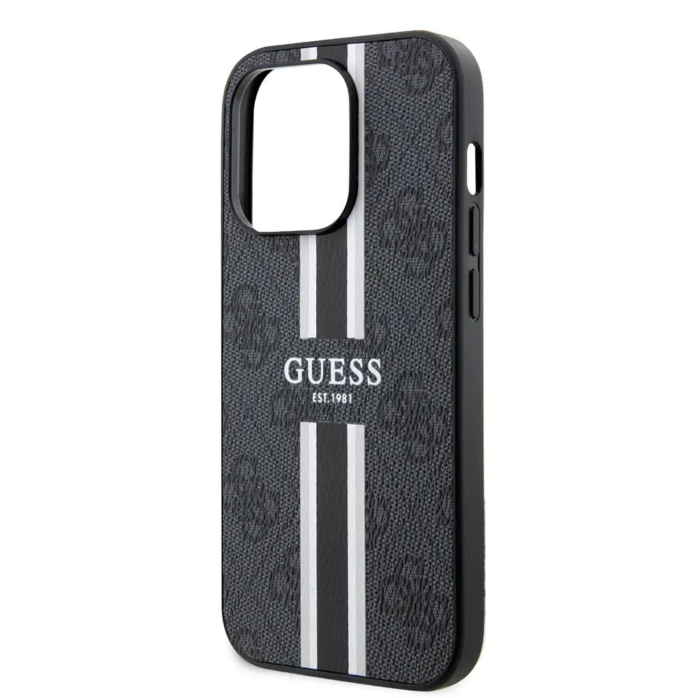 iPhone 14 Pro Max MagSafe Uyumlu 4G Şerit Tasarımlı Kılıf - Guess