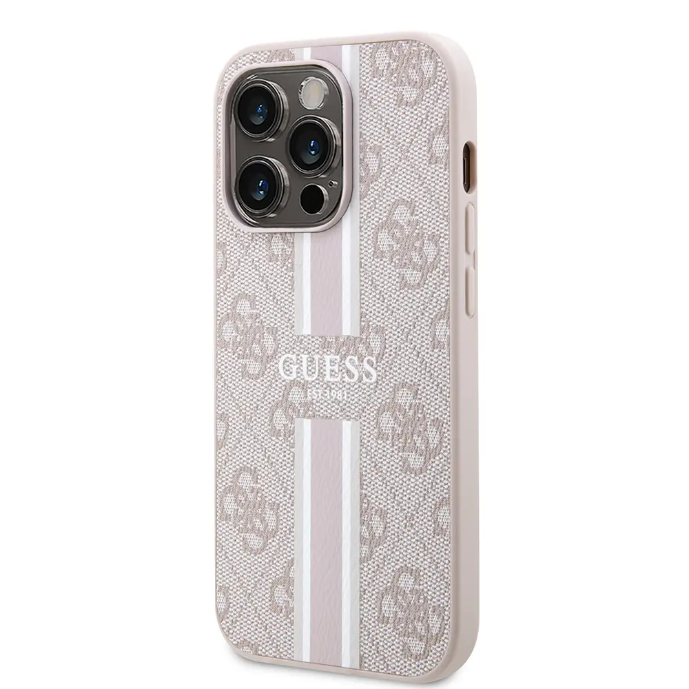 iPhone 14 Pro Max MagSafe Uyumlu 4G Şerit Tasarımlı Kılıf - Guess