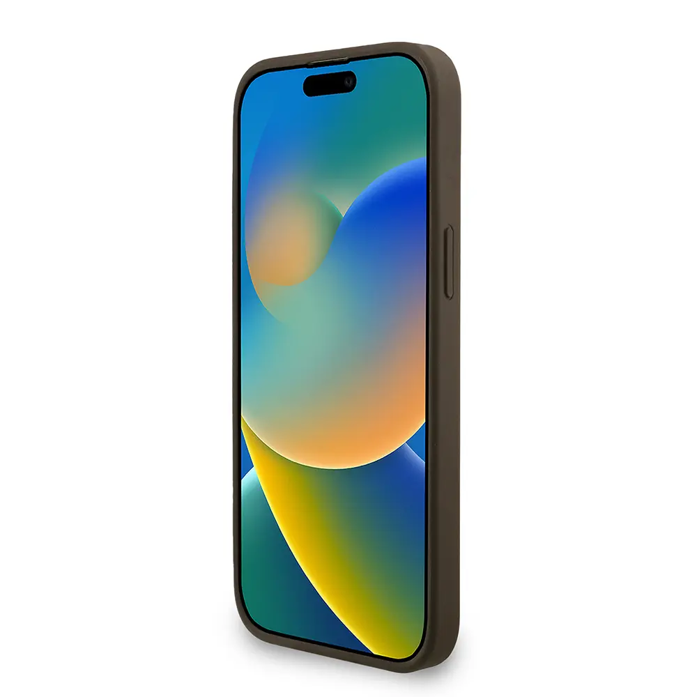 iPhone 14 Pro Max MagSafe Uyumlu PU Deri Kılıf - Guess Bilek Askılı