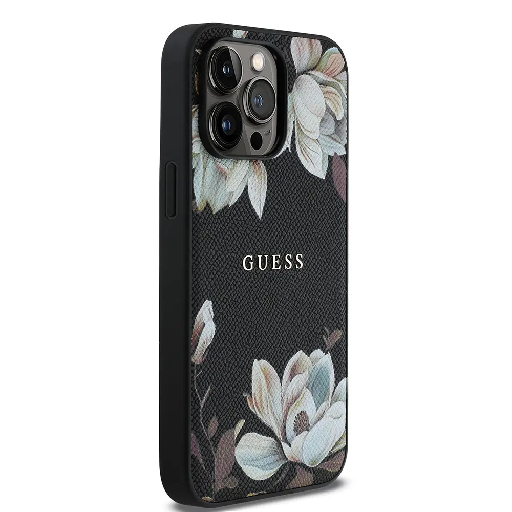 iPhone 14 Pro Max MagSafe Uyumlu Çiçek Tasarımlı Kılıf - Guess