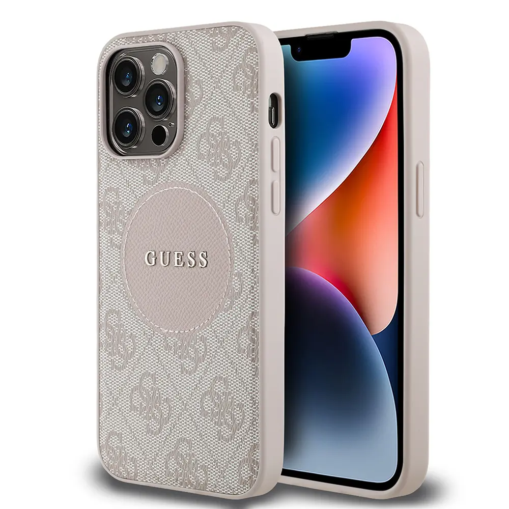 iPhone 14 Pro Max MagSafe Uyumlu Kılıf - Guess Circle Classic