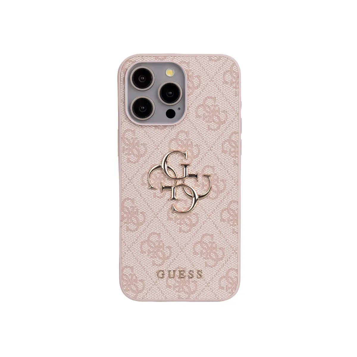 iPhone 14 Pro Max PU Deri Çapraz Askılı Kılıf - Guess 4G Metal Logo
