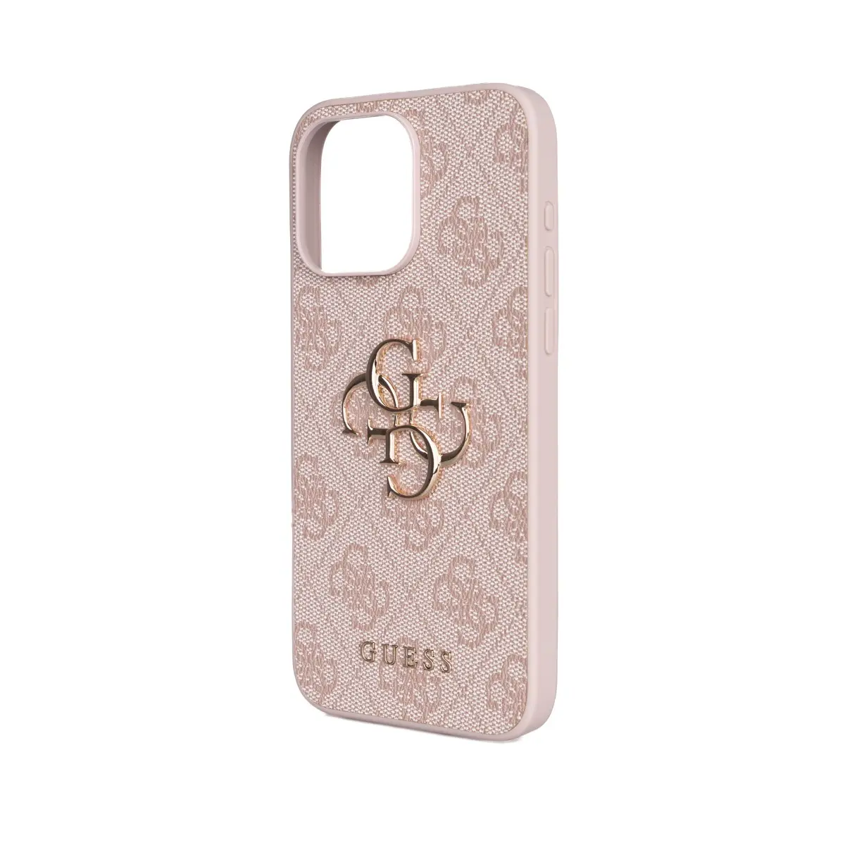 iPhone 14 Pro Max PU Deri Çapraz Askılı Kılıf - Guess 4G Metal Logo
