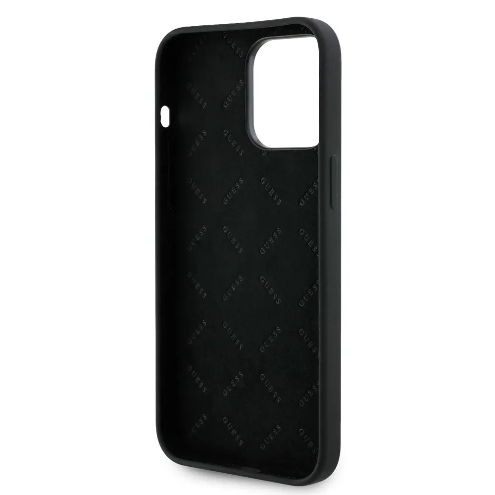 iPhone 14 Pro Max Silikon Kılıf, Taşlı 4G Logolu - Guess