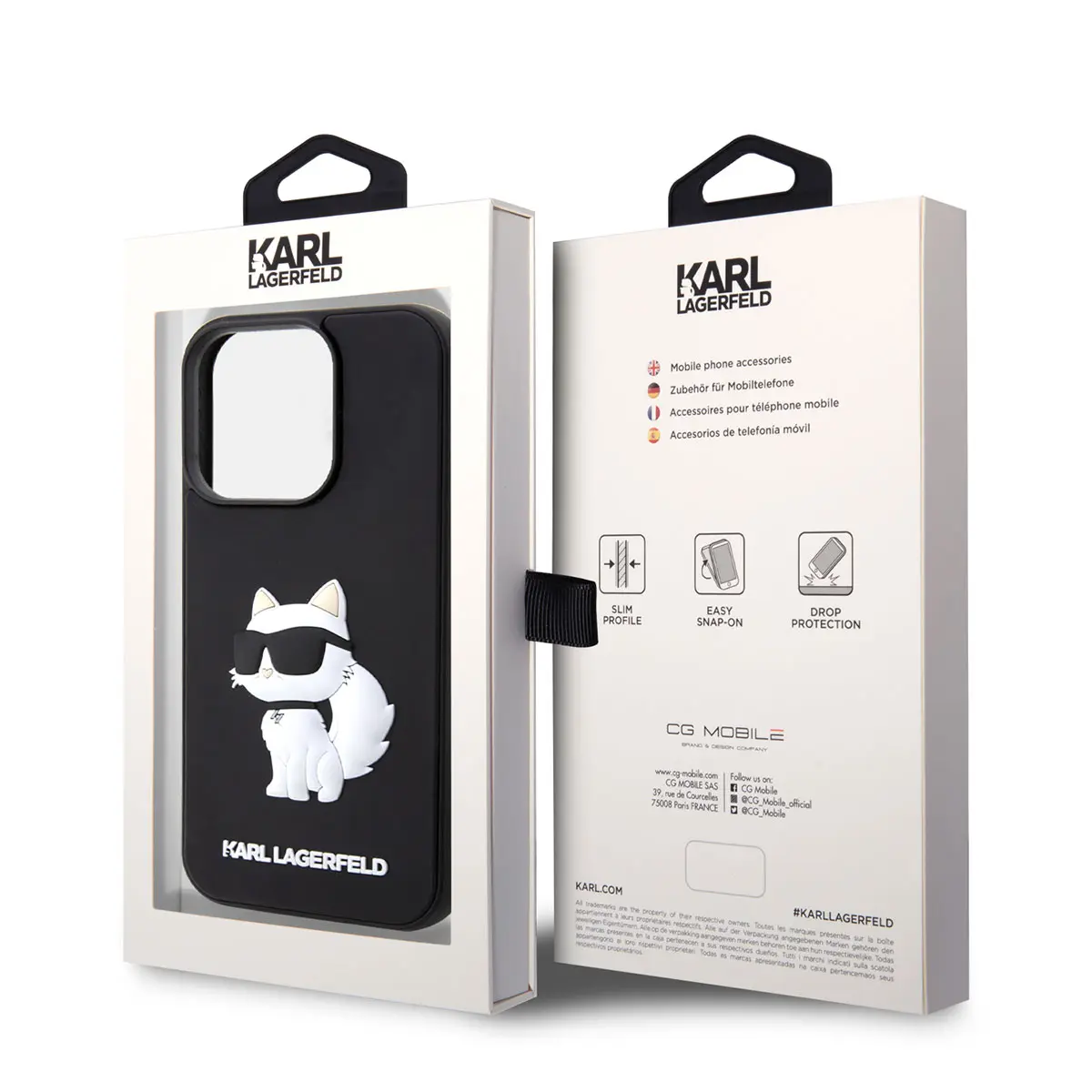 iPhone 14 Pro Max Kılıf, 3D Choupette Tasarımlı - Karl Lagerfeld