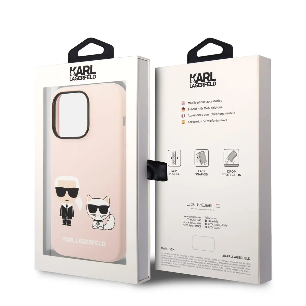 iPhone 14 Pro Max MagSafe Uyumlu Silikon Kılıf - Karl Lagerfeld K&C
