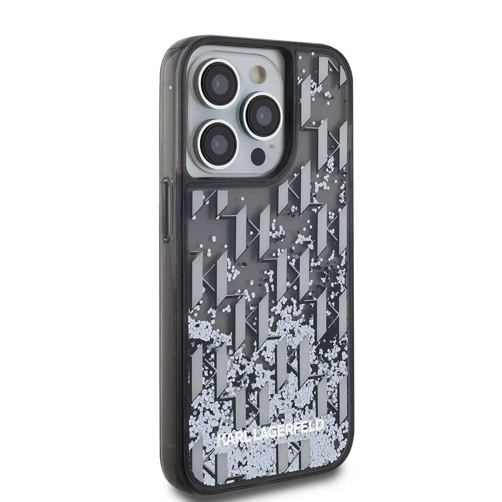 iPhone 14 Pro Max Simli KL Yazılı Monogram Kılıf - Karl Lagerfeld