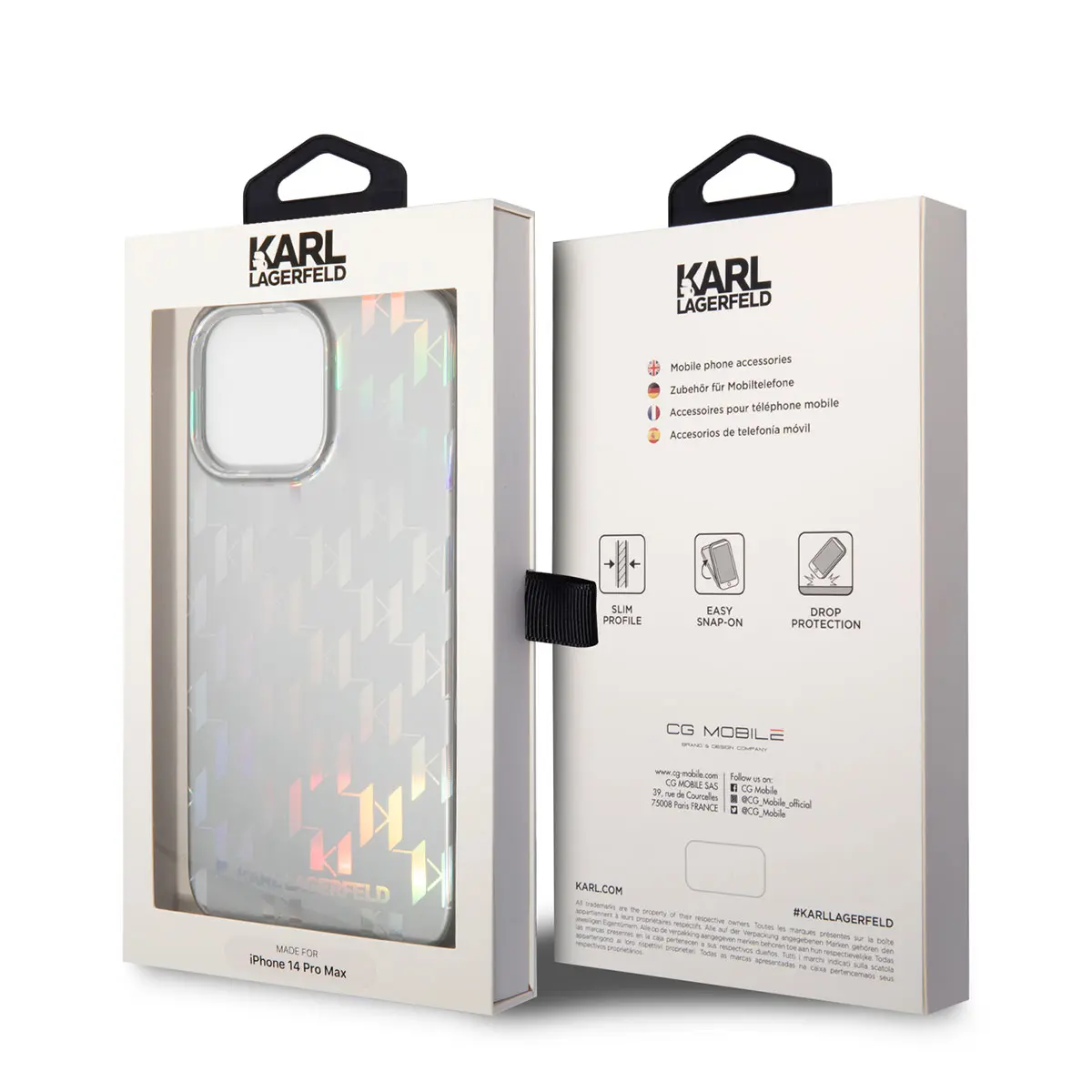 iPhone 14 Pro Max Hologram Desenli Kılıf - Karl Lagerfeld