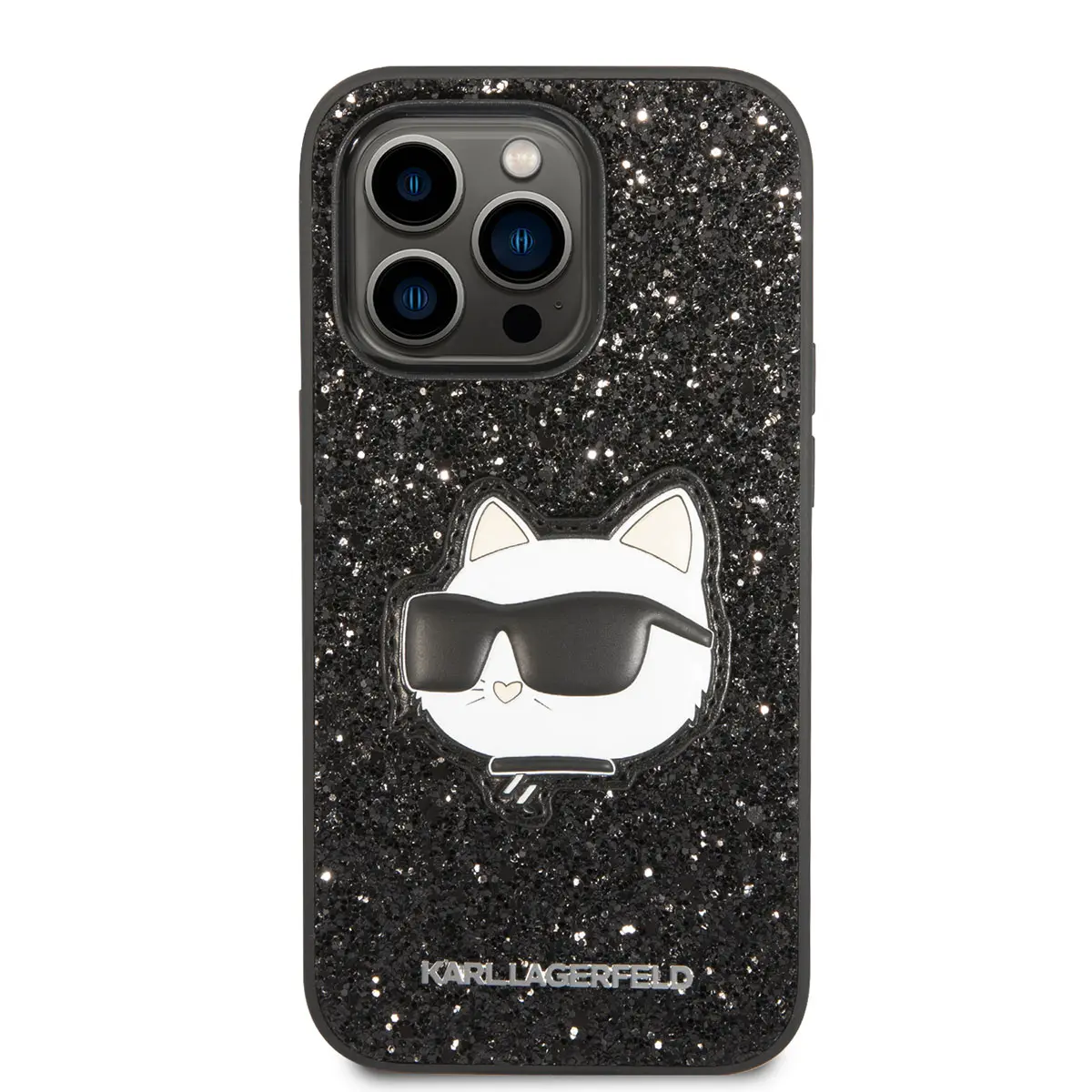 iPhone 14 Pro Max Taşlı Choupette Desenli Kılıf - Karl Lagerfeld