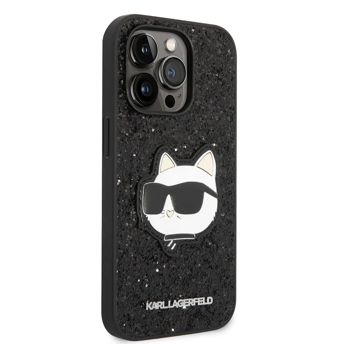 iPhone 14 Pro Max Taşlı Choupette Desenli Kılıf - Karl Lagerfeld