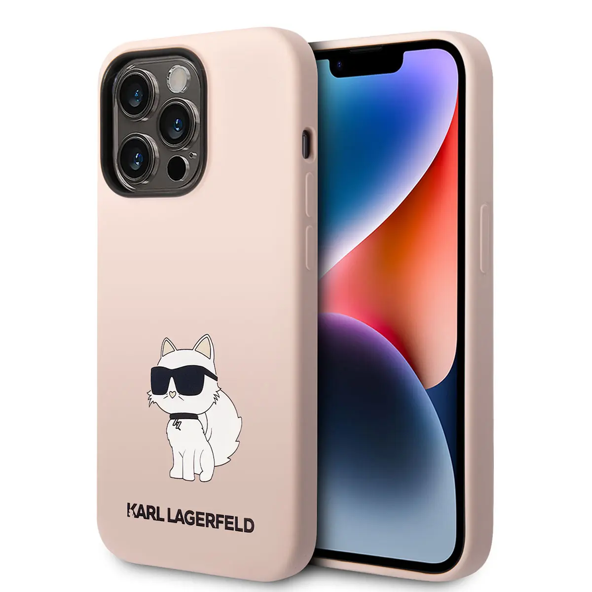 iPhone 14 Pro Max Silikon Kılıf, Choupette Dizayn - Karl Lagerfeld