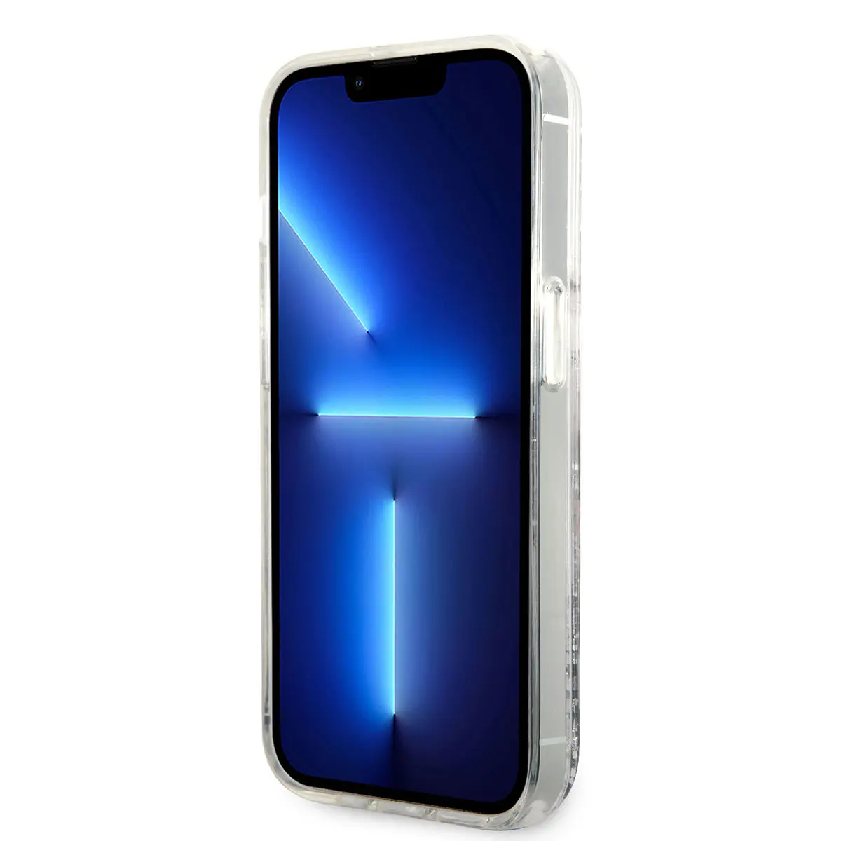 iPhone 14 Pro Max Sıvılı Simli Choupette Head Kılıf - Karl Lagerfeld