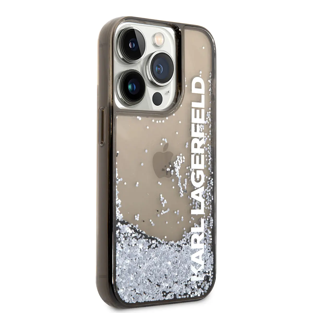 iPhone 14 Pro Max Sıvılı Simli Elong Dizayn Kılıf - Karl Lagerfeld