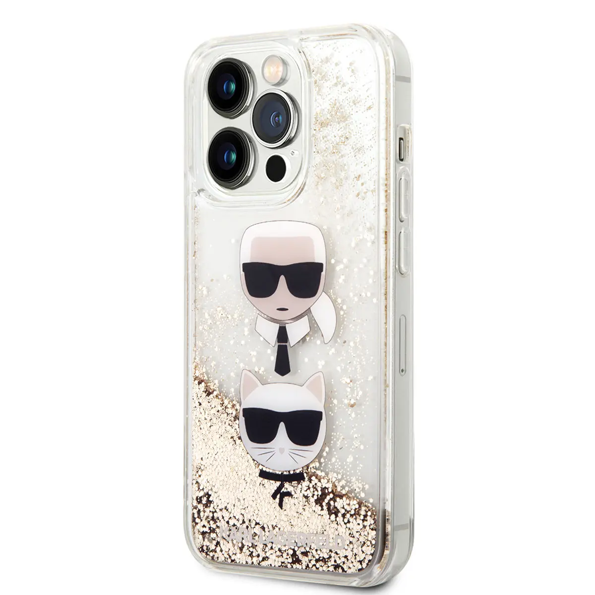 iPhone 14 Pro Max Sıvılı Simli Kılıf - Karl Lagerfeld K&C Head