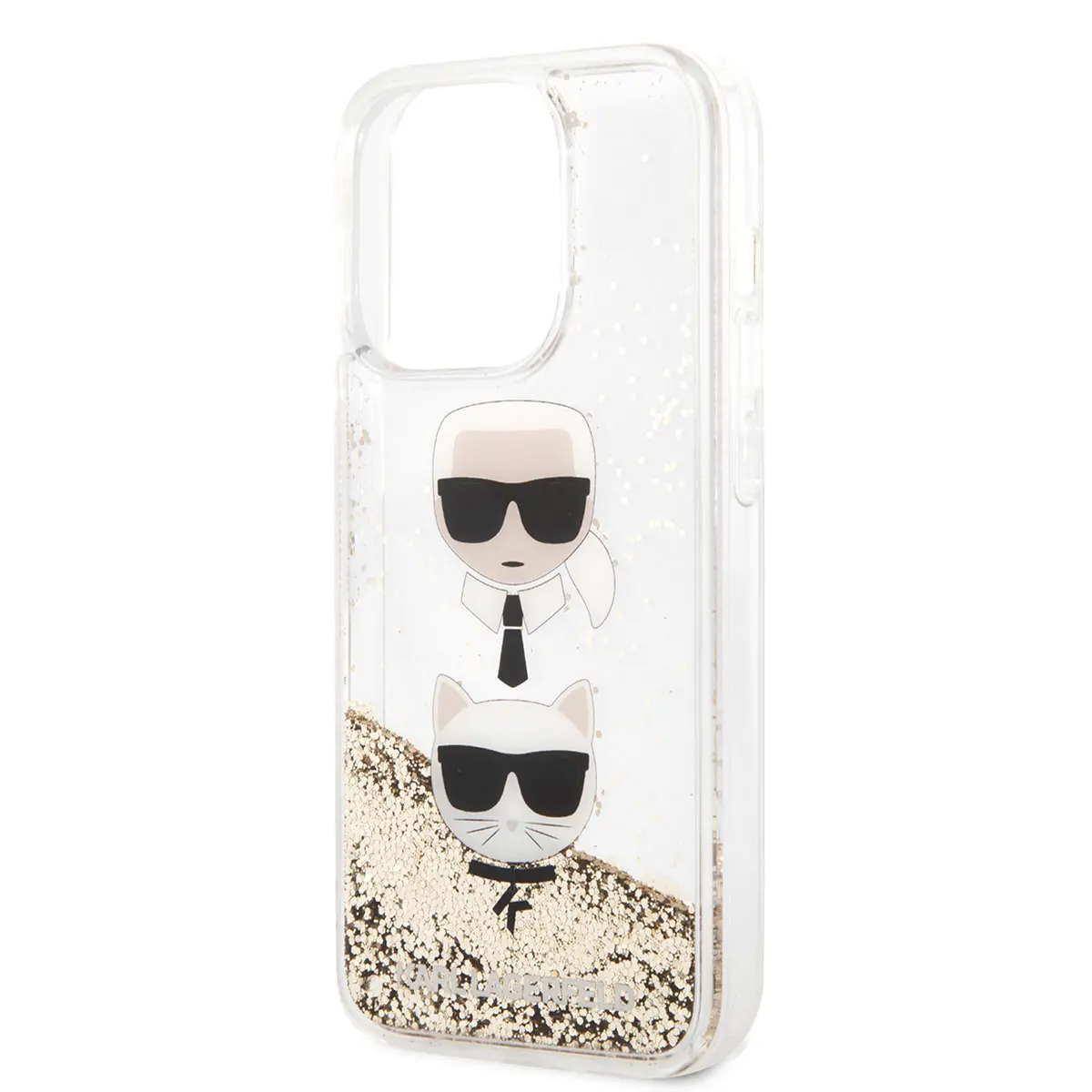 iPhone 14 Pro Max Sıvılı Simli Kılıf - Karl Lagerfeld K&C Head