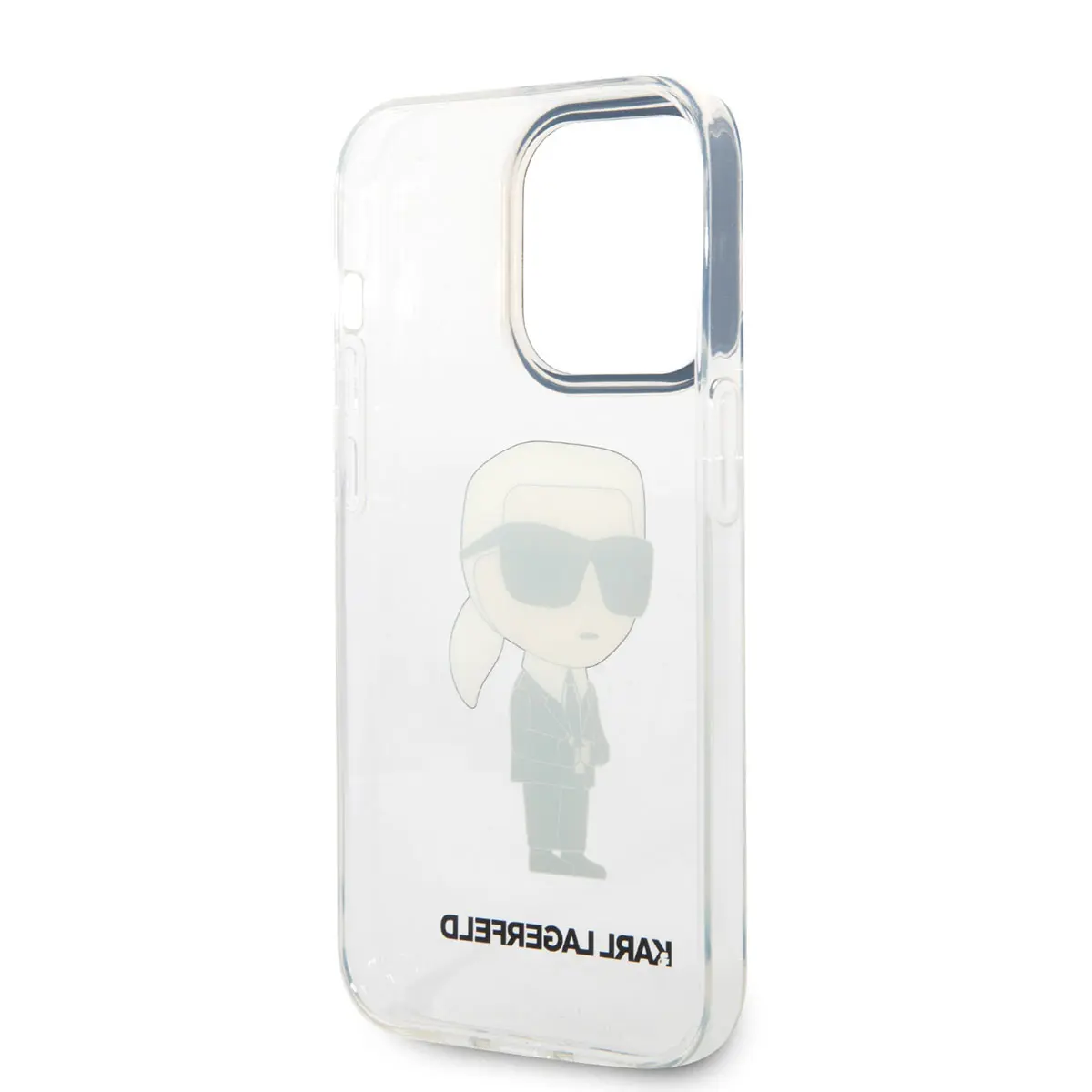 iPhone 14 Pro Max Şeffaf Kılıf - Karl Lagerfeld İkonik Karl Tasarım