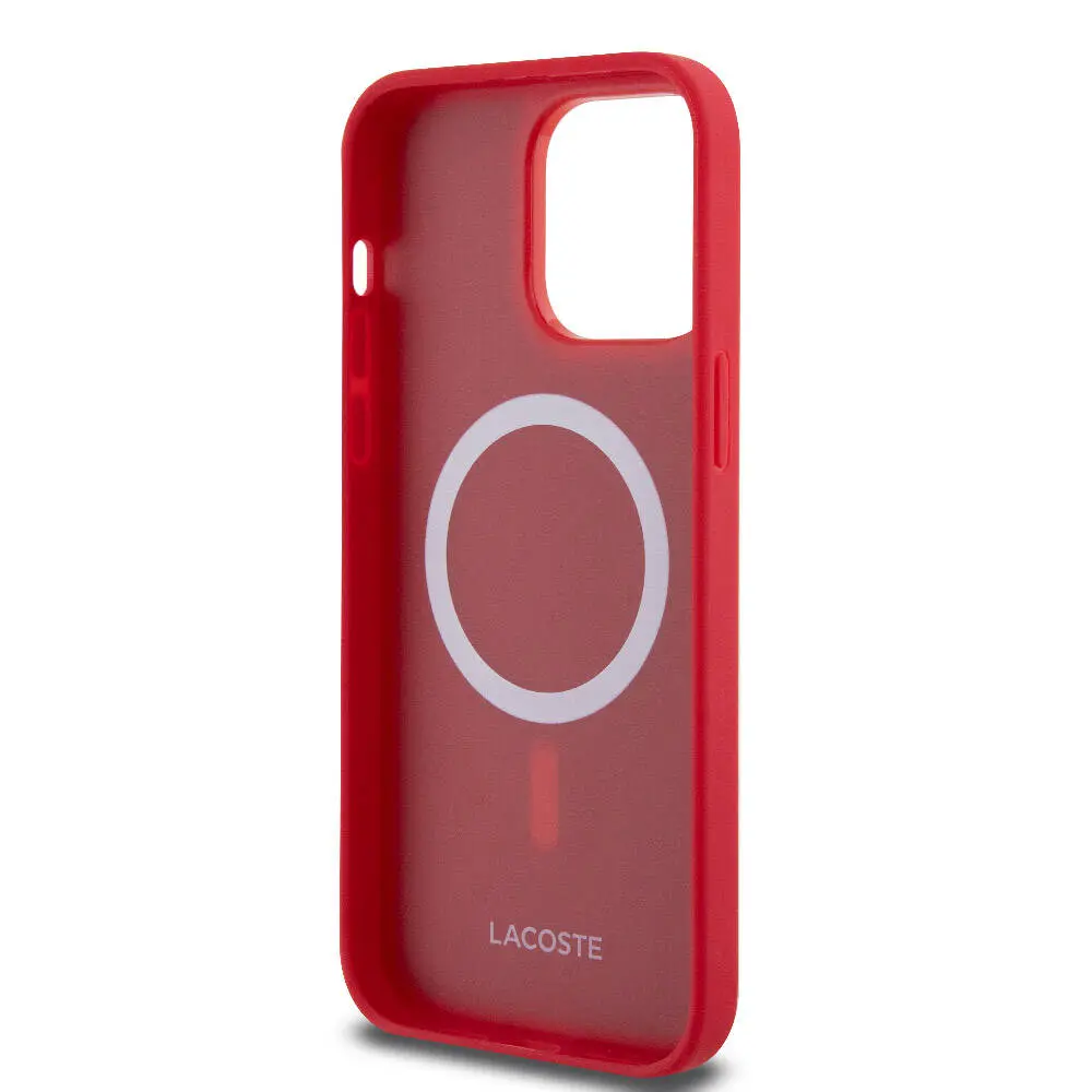 iPhone 14 Pro Max PU Pike Desenli Kılıf - Lacoste Lisanslı