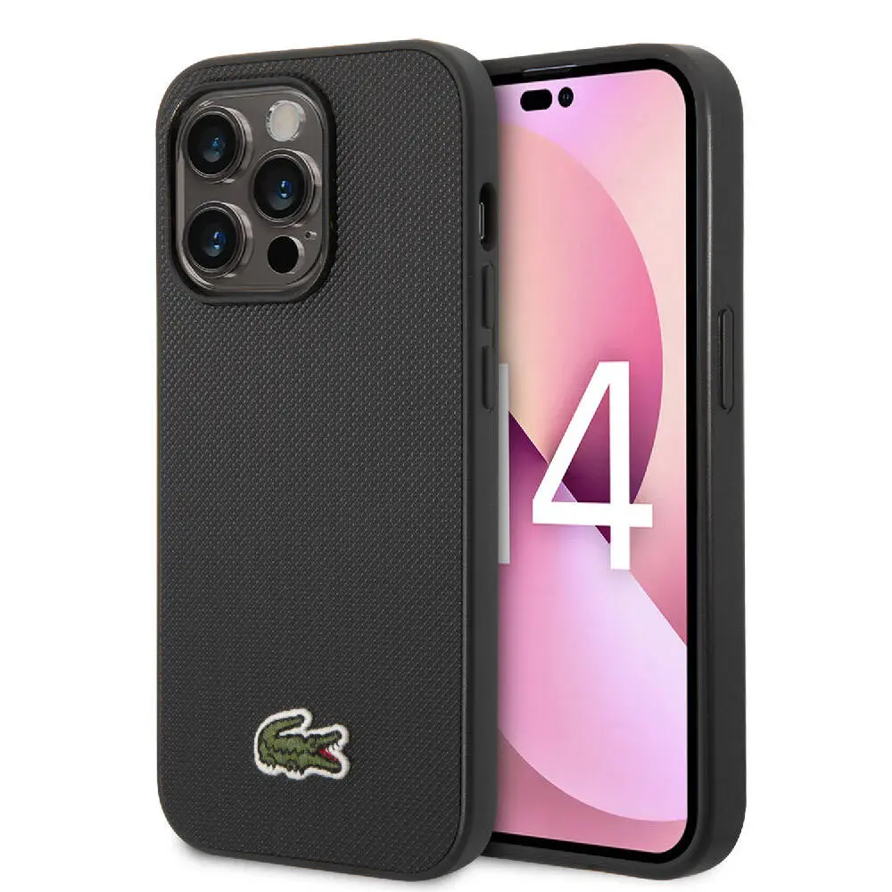 iPhone 14 Pro Max PU Pike Desenli Kılıf - Lacoste Lisanslı