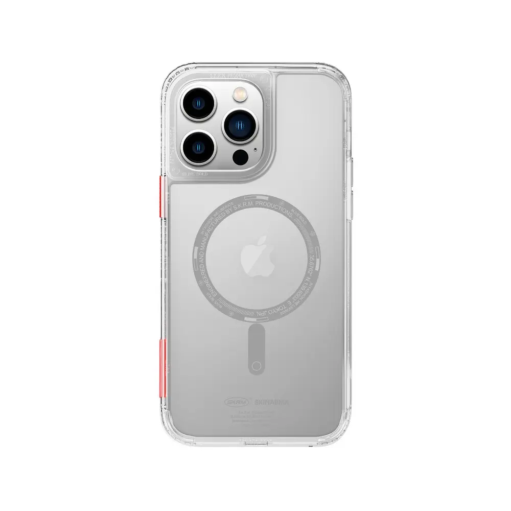 iPhone 14 Pro Max MagSafe Uyumlu Şeffaf Kılıf - Skinarma Saido