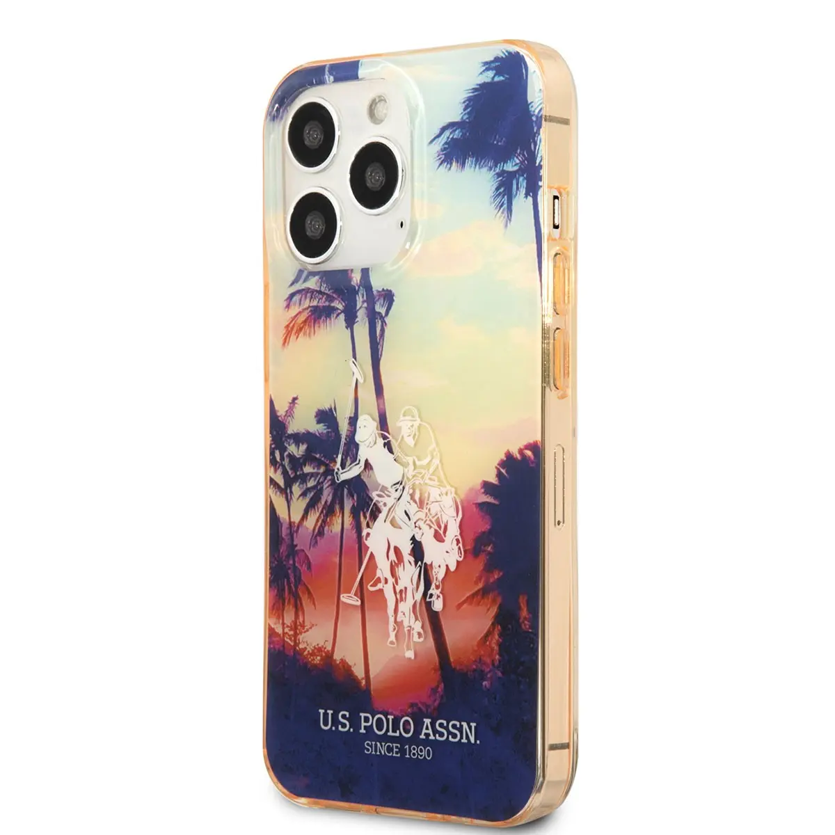 iPhone 14 Pro Max Renkli Ağaç Baskılı Kılıf - U.S. Polo Assn.