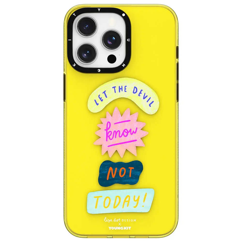 iPhone 14 Pro Max Yazı Desenli Kılıf - Youngkit Mindfulness